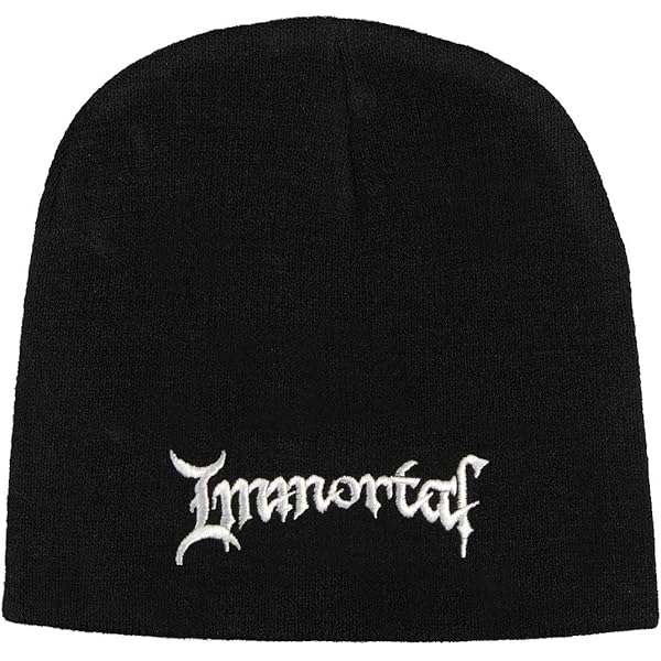 Helloween Beanie Hat Band Logo Official Black Jersey Print